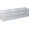Sapho WAVE dvojumývadlová skrinka 180x50x48cm, biela (WA181) WA180-3030