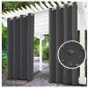 Záhradný záves do altánku na krúžkoch MIG143 grafitový Grafitová 155 x 240 cm