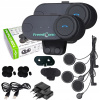 2 prilby FreedConn T-Com VB V3 Bluetooth Intercom (2 prilby FreedConn T-Com VB V3 Bluetooth Intercom)