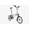 Skladací bicykel Brompton C Line dvojfarebný, Racing Green/Black typ riadidiel H