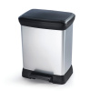 Curver Deco Bin 30L metalizovaný odpadkový kôš