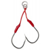 2ks - Pomocný Háčik Savage Gear Bloody Assist Hook J #2/0 Double AS