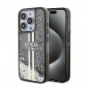 Guess PC/TPU Liquid Glitter Gold Stripe Zadný Kryt pre iPhone 15 Pro Max Black