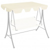 zahrada-XL Náhradná strieška na hojdačku, krémová 150/130x105/70 cm 312098