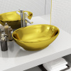 vidaXL Umývadlo 40x33x13,5 cm keramické zlaté 143474