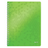 Poznámkový blok A4 linajkový Leitz WOW Zelená