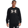 UNDER ARMOUR UA Rival Terry Logo Crew, Black/white - S