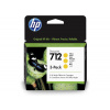 HP 3ED79A (712), originálny atrament, žltý, 3 x 29 ml, 3-Pack