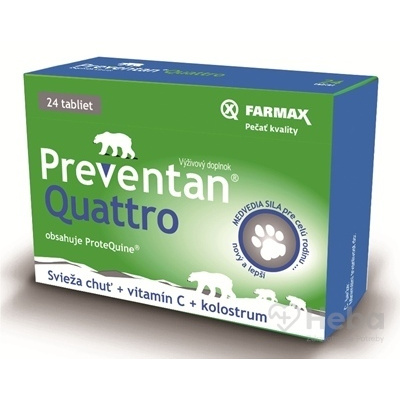 Farmax Preventan Quattro + Vitamín C 24 tabliet