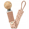 Bibs Paci Braid klip na cumlík Blush / Ivory