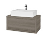 Dreja Umývadlová skriňa STORM SZZ 80 (umývadlo Kube) - D03 Cafe / D03 Cafe