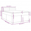 vidaXL Boxspring posteľ s matracom krémový 140x190 cm látka - Krémová - 206295-139922