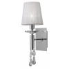 Mantra Tiffany nástenná lampa 2x W biela-chrómová 3864