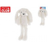 Mini Club zajačik plyšový biely 37cm dlhé nohy