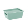 Tontarelli Úložný box BELLA M s vekom - 1,18 l zelená 8034528814