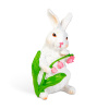 Veľkonočná dekorácia - zajačik - 2 druhy - 7,5 x 7,2 x 14,5 cm