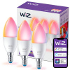 3x LED žiarovka E14 Candle C37 4,9W = 40W 470lm 2200-6500K RGB + TW Smart SMART WiFi Bluetooth App WiZ