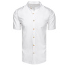 Pánska košeľa s krátkym rukávom biela Dstreet KX1051