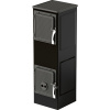 Accente Dielenské kachle Toba 2.0 (UNI 1000) oceľ čierna 6 kW 28,8 x 28,8 x 89cm