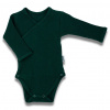 Dojčenské bavlnené body s bočným zapínaním Nicol Bambi Farba: Zelená, Veľkosť: 62 (3-6m)