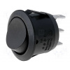 Vypínač kulatý 20A/12V černý bez znaku