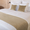 Biante Zamatový prehoz/behúň na posteľ Velvet Prémium SVP-045 Kávovo béžový 60x300 cm
