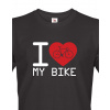 Pánské tričko I love my bike, Barva Černá, Velikost 2XL, Canvas Pánské tričko s krátkým rukávem Bezvatriko.cz 0156
