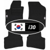 Hyundai i30 I HB 2007-2012 Velúrové koberčeky + EMBLEMAT