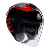 Prilba AGV IRIDES Valenza Matt Black Grey Red Veľkosť: XS (53-54 cm)