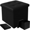 Ruhhy 25779 Stolička s úložným priestorom 38 x 38 cm, čierna