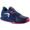 Dámska obuv Head Sprint Pro 3.5 Clay - dark blue/azalea - Modrý (41)