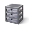 LEGO Storage organizér se třemi zásuvkami 4095 Organizér šedá