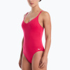 Dámske jednodielne plavky Nike Essential V-Neck rush pink