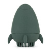 PETITE&MARS Hračka silikónová do vody s kefkou Splashy Rocket Misty Green 6m+