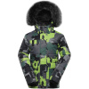 Detská zimná bunda ALPINE PRO Werdo green|140-146