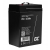 Green Cell Green Cell - USV-Akku - 1 x Batterie - Sealed Lead Acid (SLA) AGM02 olověný akumulátor 6 V 4.5 Ah olověná gelová (š x v x h) 70 x 104 x 47 mm plochý