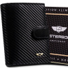 Peňaženka - Peterson Peterson Wallet Natural Leather Black PTN 339Z-CA-6679 Bla-Men's Product (Peterson Roomy Peňaženka Pánske hladiny kože)