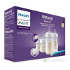 Philips Avent Natural Response 0m+ dojčenská fľaša 2x125 ml + 1m+ dojčenská fľaša 2x260 ml + Ultrasoft cumlík 1 ks + kefa na čistenie 1 ks