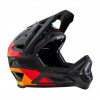 Kask DEFENDER WG11, Black/ Orange/ Red Veľkosť: XL (60-64cm) Profesionálna, kvalitná prilba vhodná na MTB, Downhill, Enduro