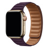eses Prémiový magnetický loop remienok z pravej kože pre Apple Watch 38 mm/40 mm/41 mm/42 mm Farba: tmavá višňová