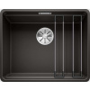 Blanco Etagon 500 Silgranitový drez, 53x43 cm, s pojazdmi, čierna 526349
