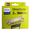 Philips OneBlade 360 náhradné čepele 2ks + sada na telo (QP624/50) 1x1 set