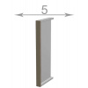 Casarredo Horný pilaster š.5, v.72, Horizon WP572, grafit/dub prímorský