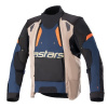 ALPINESTARS bunda HALO DRYSTAR, ALPINESTARS (tmavě modrá/khaki/oranžová/černá, vel. XL)