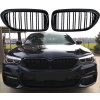 Predná Mriežka Nárazníka Gril BMW G30 G31 M5 Look Čierny Lesk