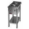 KROMET Voľne stojaci plynový varič 2-horák, 400x700x850 mm | KROMET, 000.KG-2M
