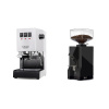 Gaggia Classic E24 BC, white + Eureka Mignon Silenzio 55, BL black