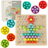 Edukačné guľôčkové mozaikové puzzle Inlea4Fun BEAD HOLDER