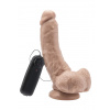 Dildo 8in. s guľôčkovým vibrátorom Svetlý tón pleti - Get Real Dildo With Balls Skin 20,5 cm