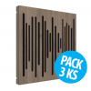 Vicoustic VicPattern Ultra Wavewood Brown Oak, pack 3 ks (Absorbér, Diffuser / Panel VicPattern Ultra Wavewood je jedným z popredných riešení, ktoré spoločnosť Vicoustic ponúka.)